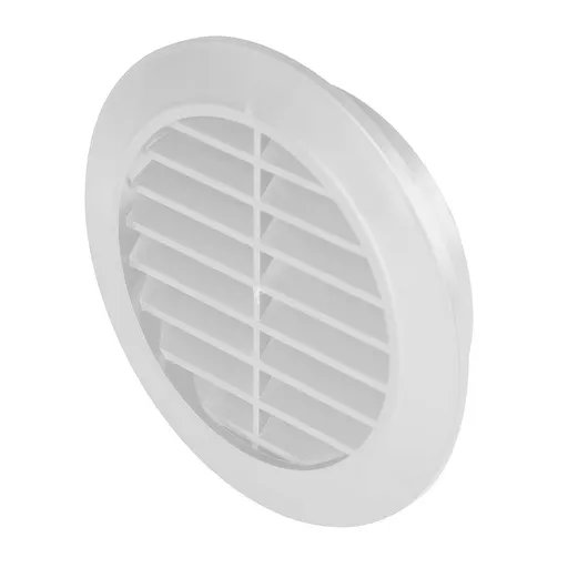[AWTT42] 172853  - CLASSIC Series grille with anti-insect net white Ø80 - AWT