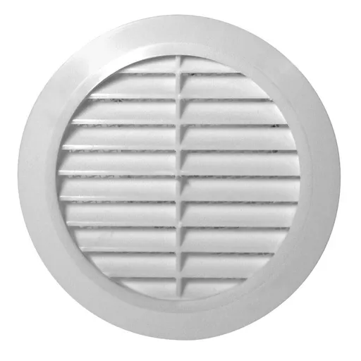 [AWTT77] 172882  - CLASSIC Series grille with anti-insect net white Ø110 - AWT