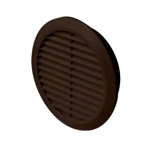 [AWTT30BR] 170544 - CLASSIC Series grille with anti insect net brown Ø100 - AWT  