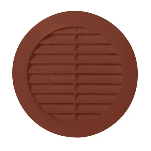 [AWTT30BR] 172868  - CLASSIC Series grille with anti insect net brown Ø100 - AWT