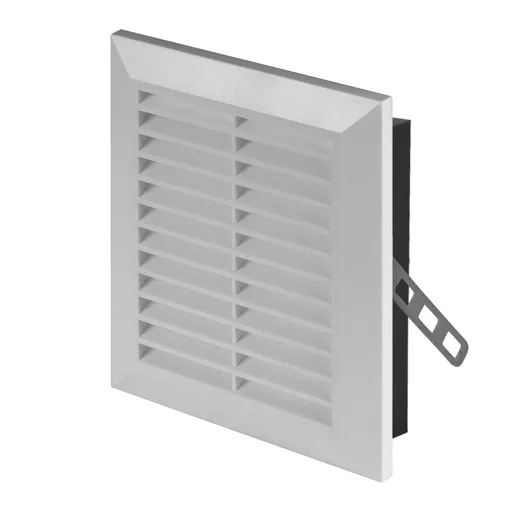 [AWTT48] 172801  - CLASSIC Series grille with anti-insect net and mounting brackets 110x140 white - AWT