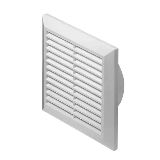 [AWTT61] 170577 - CLASSIC Series grille with anti-insect net, inlet 140x140 white - AWT  