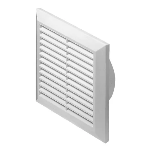 [AWTT61] 172821  - CLASSIC Series grille with anti-insect net, inlet 140x140 white - AWT