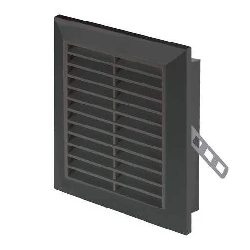[AWTT48CZ] 172804  - CLASSIC Series grille with anti-insect net and mounting brackets 110x140 black - AWT