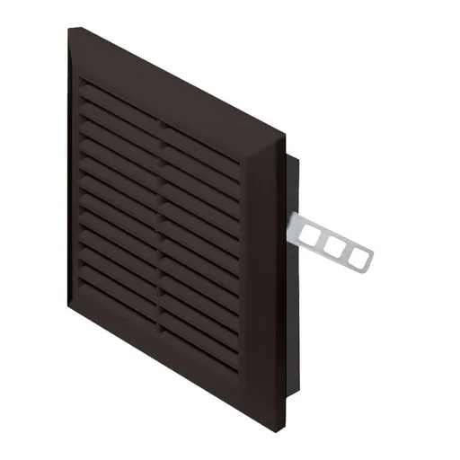 [AWTT40CZ] 172814  - CLASSIC Series grille with anti-insect net and mounting brackets 140x140 black - AWT
