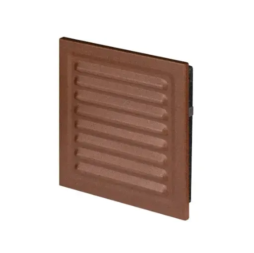 [AWTMTK2BR] 170588 - Metal grille with anti-insect net 140x140 brown - AWT  