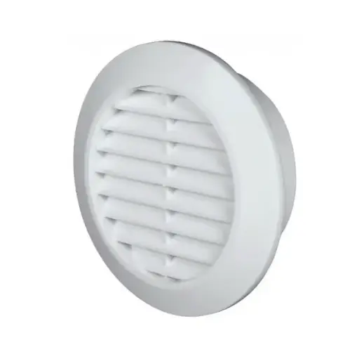 [AWTT74] 170604 - MINI-AWENT Series grille with anti-insect net Ø60 white- AWT