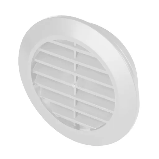 [AWTT74] 172953  - MINI-AWENT Series grille with anti-insect net Ø60 white- AWT