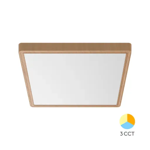 [BRYBP07-10487] 103355 - BRYJADESLRWOODENSQR36W3IN1CEILING LIGHT