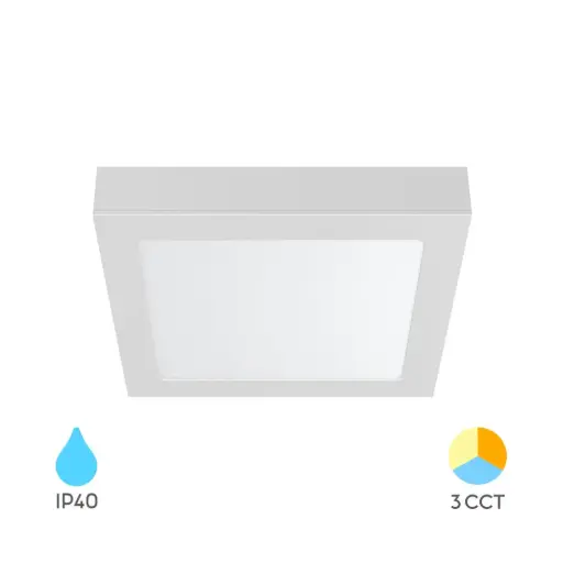 [BRYBP04-61280] 105113-SMD-SRP-12W-SQR-WHT-3IN1-LED PANEL -BRY