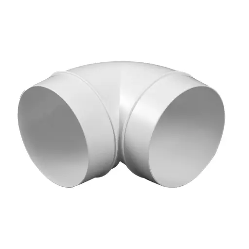 [AWTKO125-23/90] 172381  - Conduit de ventilation rond, genouillère 90' (ø125) - AWT