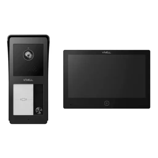 [VVL-1033002] 149001 - HALKIS Video Doorbell | 2-Wire | 7” Screen | Proximity tags |  Wi-Fi | TUYA App - Vivell