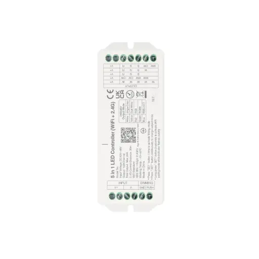 [LCT0107302] 107302 - 5IN1 12V/24V Controller, App Control, Compatible with all low-voltage strip LEDs - LDL
