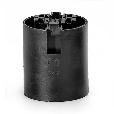[LSK0102031] 108082 - E27 Lamp Holder (Temporary), Black  - LDL 