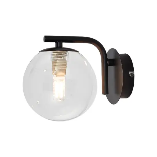 [BRYBV01-00123] 120412 -S011W-1H-1xG9-CLR-WALL LIGHT-BRY