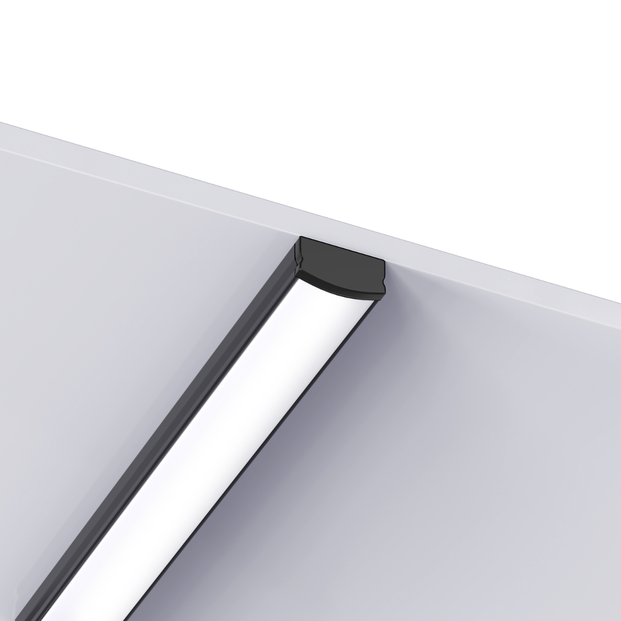 [LDL109020] 109020 - 2 meters Surface Aluminium Profile for LED Strip Multi Purpose Use  Black - LDL