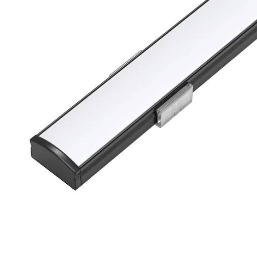 [LDL109021] 109021 - Profilé en aluminium de surface de 1 mètre pour bande LED à usages multiples Noir - LDL