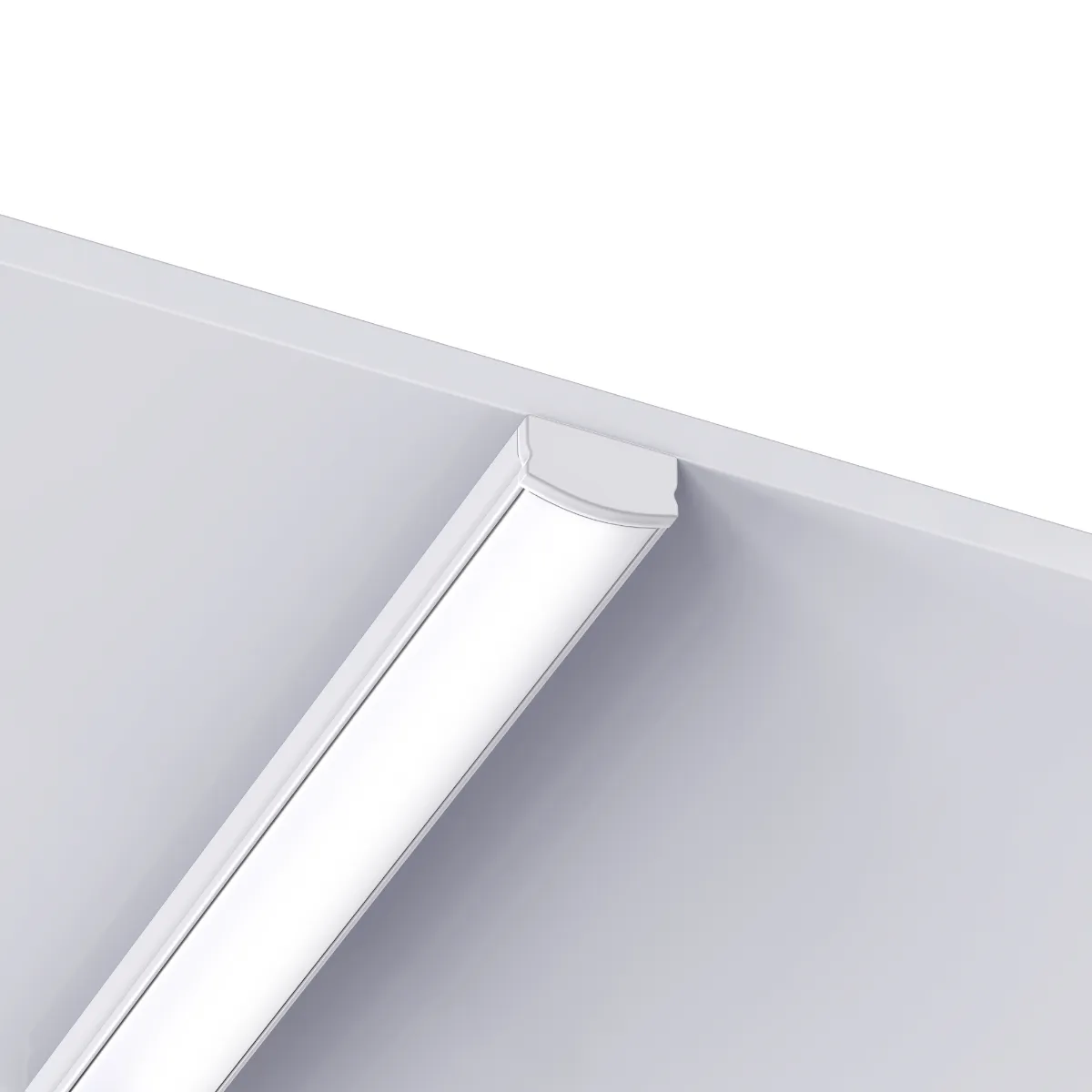 [LPF109023] 109023 - 2 meters Surface Aluminium Profile for LED Strip Multi purpose Use White - LDL