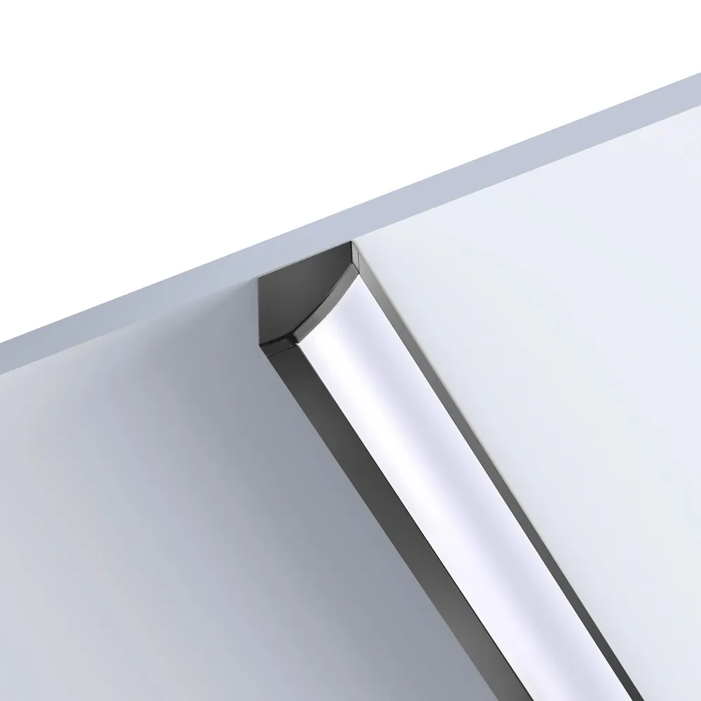 [LPF0109029] 109029 - 2 meter Hoek Aluminium Profiel voor LED Strip Veelzijdig Gebruik Zwart - LDL