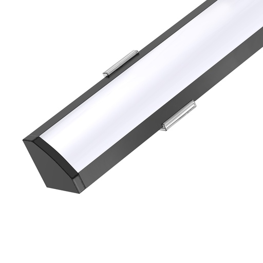 [LDL109030] 109030 - 1 meter Corner Aluminium Profile for LED Strip Multi Purpose Use Black - LDL