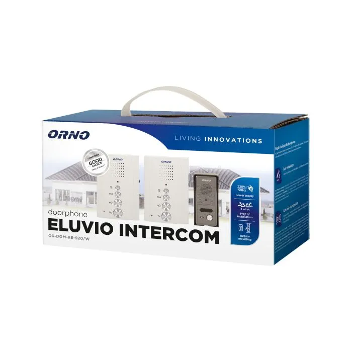 [ORNOR-DOM-RE-920/W] 140006-Single family doorphone, handset free, ELUVIO INTERCOM