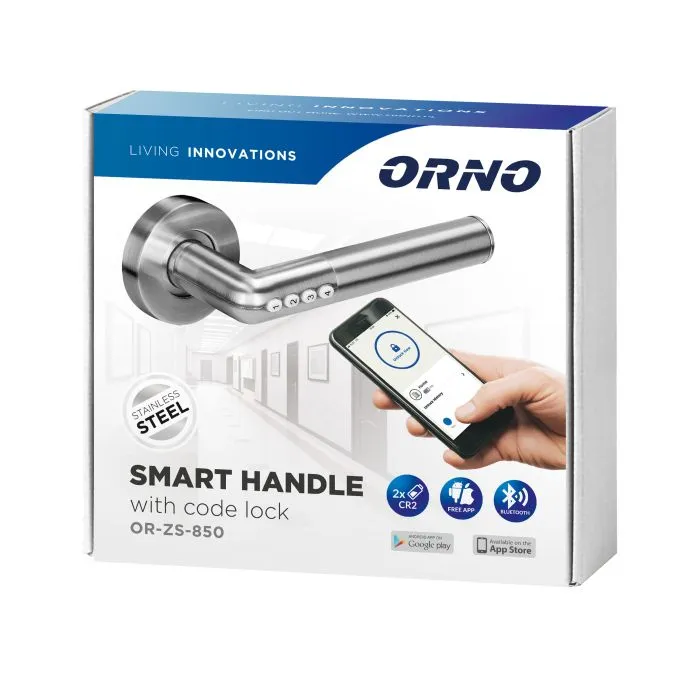 [ORNOR-ZS-850] 143141 - Smart handle with code lock IP44 , released with PIN and Bluetooth