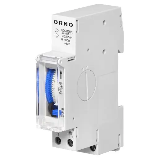[ORNOR-PRE-467] 146457 - Mechanical time switch battery 1 module , 24 hours, minimum 15 minutes, 110230 VAC, reserve 100 hours