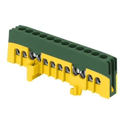 [ORNOR-LZ-8208/12/GN] 146464 - Insulated distribution busbar PE, 12 wires, green