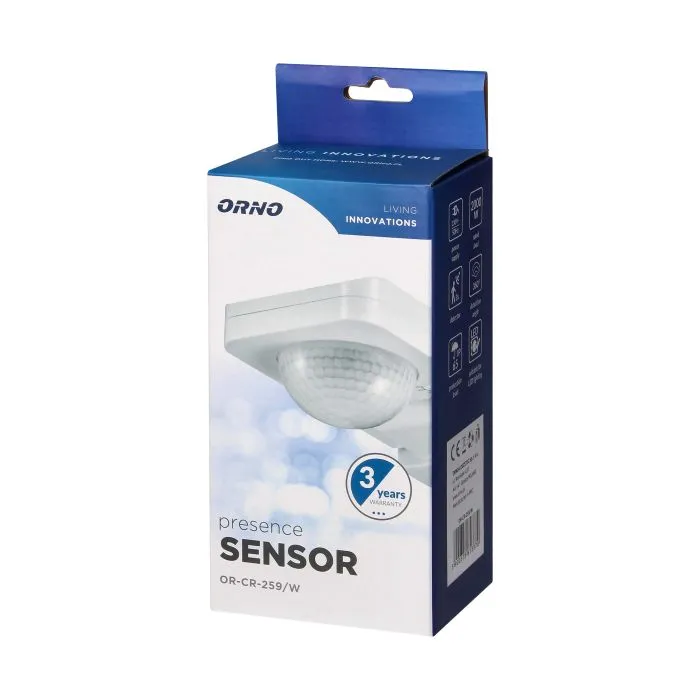 [ORNOR-CR-259/W] 149103 - Motion sensor 360°, white 2000W, max. 20m