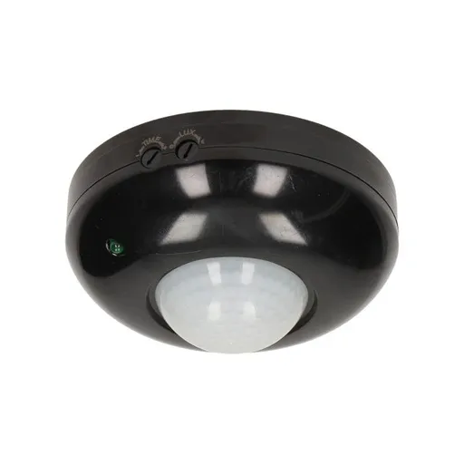 [ORNOR-CR-203/B] 149106 - PIR motion sensor 360° rated load 1200W; protection rating IP20 Black