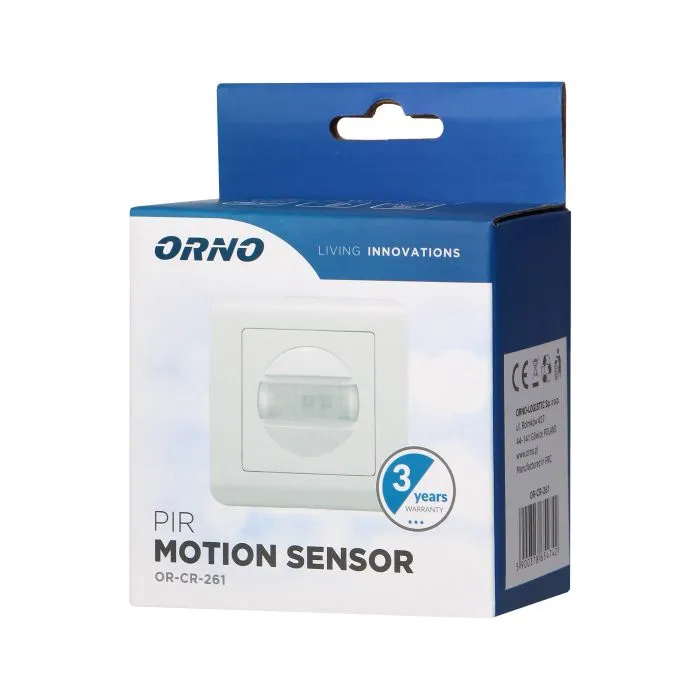 [ORNOR-CR-261] 140033-Détecteur de mouvement pour boîtier d'installation, 160°, IP20