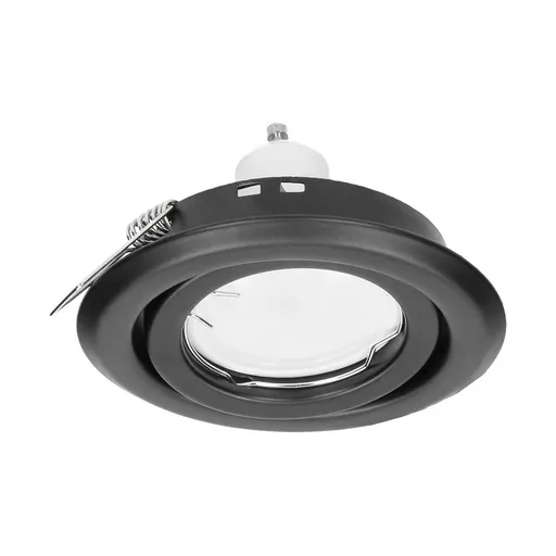 [ORNAD-OD-6176/B] 140039 - SUTRI Cadre décoratif RM pour spot, noir MR16/GU10 max 50W, rond, faisceau lumineux orientable, noir -ORN
