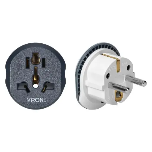 [ORNTA-5] 149960 - Travel adapter Go to Europe, 230V/13A universal socket, UniSchuko plug, grey