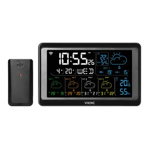 [ORNWS-6] 149964 - Multifunctional wireless weather station, WiFi, black