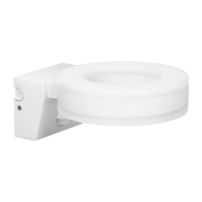 [ORNAD-OP-6205WLPMR4] 140054-HOWLIT LED 20W, luminaire de jardin blanc avec détecteur de mouvement, 1800lm, IP65, 4000K-ORN