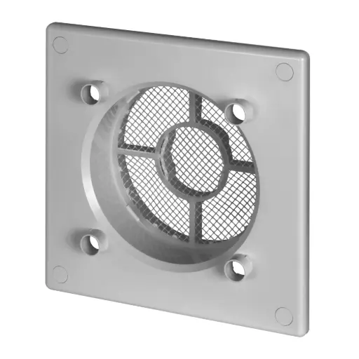[AWTRWO125sz] 172157 - Frame for ventilation grille with Ø125 outlet 150x150 / Ø125 grey