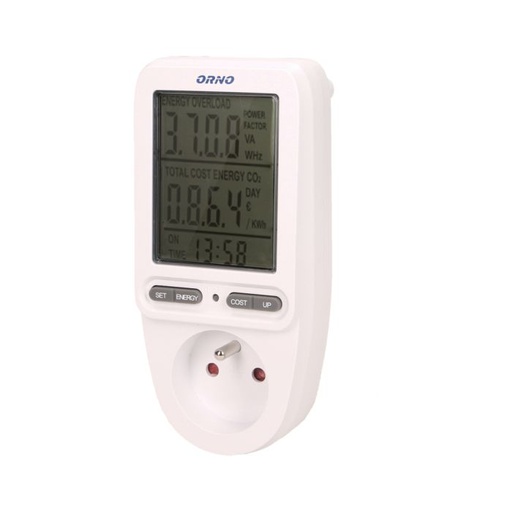 [ORNOR-WAT-435] 140087 - Energiecalculator met LCD-display voor België en Frankrijk -ORN
