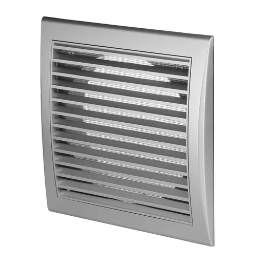 [AWTTL13SS] 172706 - LUNA Series grille - with anti-insect net, inlet Ø150 160x160 satin
