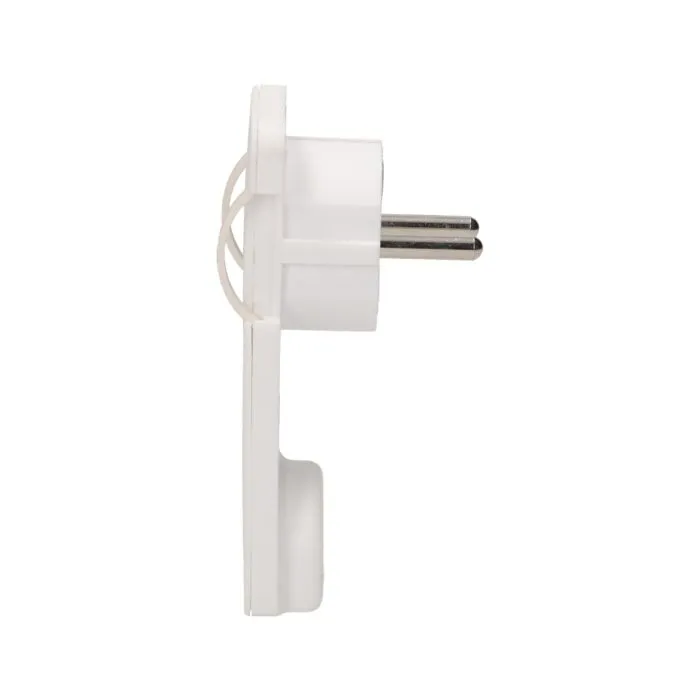 [ORNOR-AE-1311/W] 149190 - Flat plug with handle, white 230V / 50 Hz; 16A; equipped with grips, easy mounting; colour: whiteORN