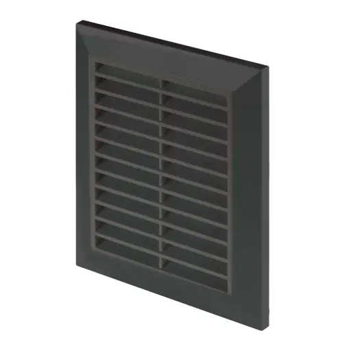 [AWTT48aCZ] 172809 - CLASSIC Series grille - with anti-insect net, without flange   110x140 black