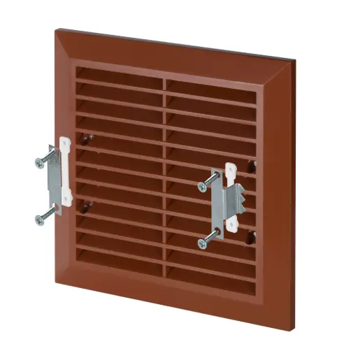 [AWTT40aBR] 172817 - CLASSIC Series grille - with anti-insect net, without flange 140x140 brown