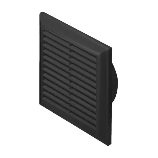 [AWTT83GR] 172828 - CLASSIC Series grille - with anti-insect net, inlet Ø125 140x140 graphite (pewter)