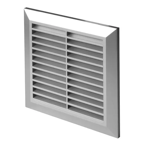 [AWTT83SS] 172830 - CLASSIC Series grille - with anti-insect net, inlet Ø125 140x140 satin