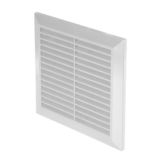 [AWTT27] 172847 - CLASSIC Series grille - with anti-insect net, inlet Ø150 170x170 white