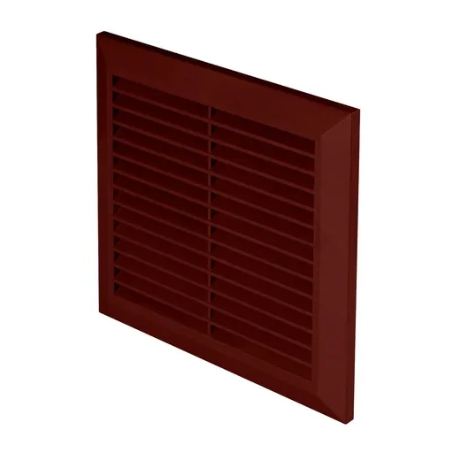 [AWTT27BR] 172848 - CLASSIC Series grille - with anti-insect net, inlet Ø150 170x170 brown