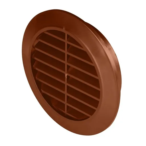[AWTT42BR] 172854 - CLASSIC Ø Series grille - with anti-insect net Ø80 brown