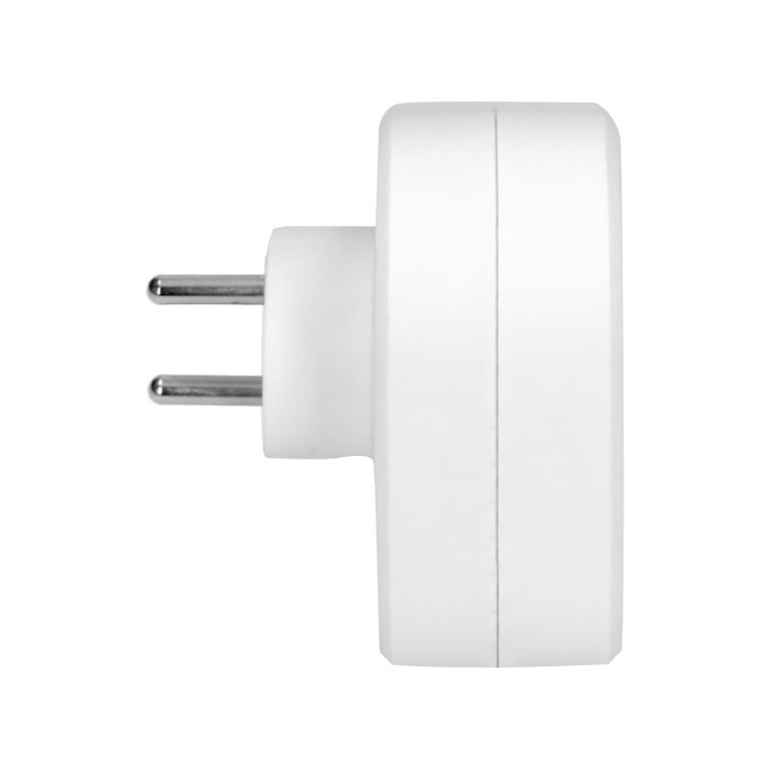 [ORNOR-AE-13178] 149213-Triple power socket splitter 3x2P+E, white,  for Belgium and France