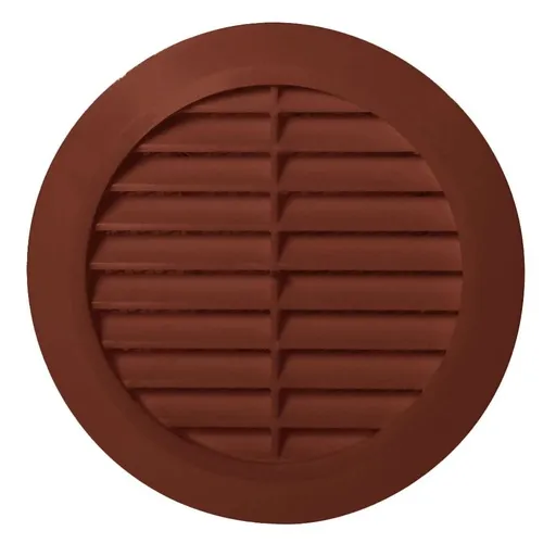 [AWTT77BR] 172883 - CLASSIC Ø Series grille - with anti-insect net Ø110 brown