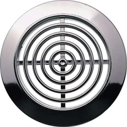[AWTT72MS] 172946 - MINI-AWENT Series grille - metallized (2 units) Ø45/52 silver