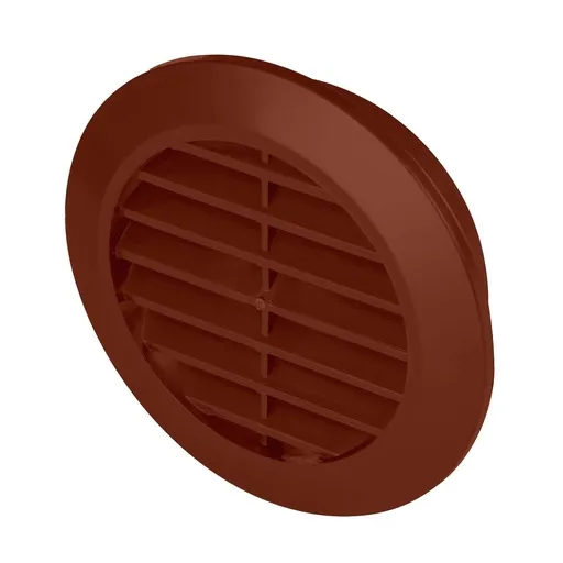 [AWTT74BR] 172954 - MINI-AWENT Series grille - with anti-insect net Ø60 brown